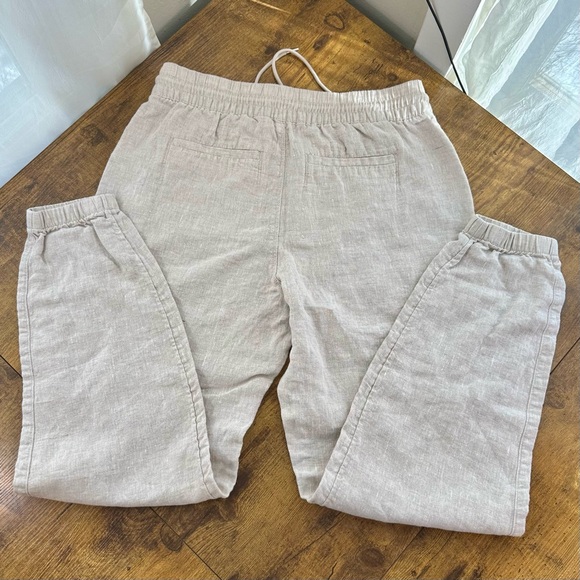 Athleta Retreat 100% Linen High Rise Jogger, Natural Undyed, Small Tall - Picture 9 of 16